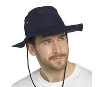 A2Z Mens Sun Hats Safari UV Protection Wide Brim Summer Hat Cotton Breathable for Fisherman, Hiking, Boonie - Men Safari Hats AZ4815 Navy M/L