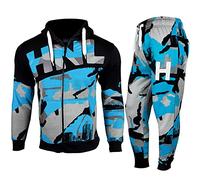 A2Z Mens Tracksuit Kings Embroidered Hoodie - T.S HNL Blue._XL
