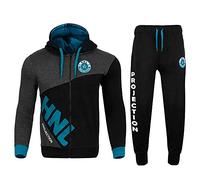 A2Z Mens Tracksuit Kings Embroidered Hoodie - T.S HNL Dady Blue._ XL