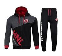 A2Z Mens Tracksuit Kings Embroidered Hoodie - T.S HNL Dady Red._ S