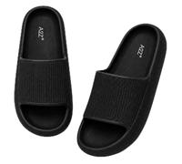 A2Z Mens Womens Boys Girls Summer - Slider 1307 Black 6/7 UK