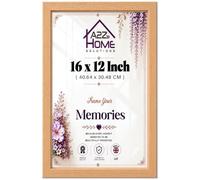 A2Z Picture Frame 12 X 16 Inch - Slim Flat MDF Profile With Acrylic Front, Wall Hanging Poster Frame 40.64 X 30.48 CM Portrait Display For Office, Living Room And Gallery Wall - [Beech]