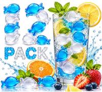 A2Z Reusable Whale Shaped Ice Cubes with Mesh Storage Bag Plastic Drink Chillers Reusable Cooling Cubes for Cocktails Juice Soft Drinks Parties and Home Bar