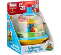 A2Z Spinning Popping Pals Push and Spin Baby Activity Toy Colourful Character Dome with Rolling Balls Interactive Sensory Learning Toy for Toddlers 25.4cm One Size Plastic