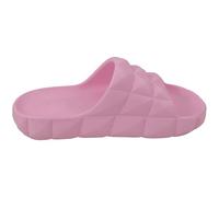 A2Z Teen Girls Open Toe Soft Padded Diamond Slider Slip-On Casual Summer Sandals - Slider LDS AZ32004 Baby Pink 3 UK.