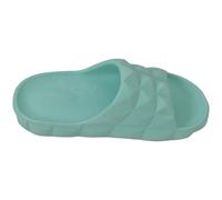 A2Z Teen Girls Open Toe Soft Padded Diamond Slider Slip-On Casual Summer Sandals - Slider LDS AZ32004 Aqua 5 UK.