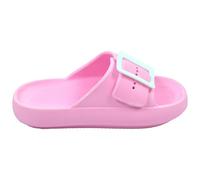 A2Z Teen Girls Summer Cloud Sliders Soft Slide Sandals - Sliders LDS AZ32002 Baby Pink 4 UK.