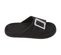 A2Z Teen Girls Summer Cloud Sliders Soft Slide Sandals - Sliders LDS AZ32002 Black 5 UK.