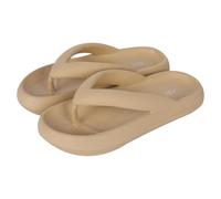A2Z Women EVA Sliders Slip-On Flip Flops Non-Slip Soft Sandals Lightweight - Slider LDS 1304 Cream 7/8 UK