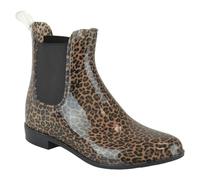 A2Z Women Rain Boot Anti-Skid Waterproof - Wellies LDS AZ32316 Leopard 4 UK
