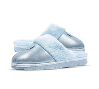 A2Z Women Slippers Winter Warm Cozy Faux Fur Slippers Fuzzy Comfortable Non-Slip - SLPR LDS Grace Grey 3 UK