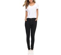 A2Z Womens Denim Jeans Comfy Stretchy Jeggings Skinny Fashion Trouser Ladies Slim Fit - Jeans JN25 Jet Black 18