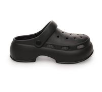 A2Z Womens Platform Heeled Clogs Slip On Garden - Clogs LDS AZ32565 Black 7/8 UK