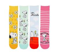 A2Z Womens Socks Pack Of 4 Officially Licensed Peanuts Socks Stylish Durable Soft Feel Comfortable For Daily Footwear Ladies Socks Lightweight Festive Fun Ankle Character Socks Perfect for Playtime