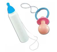 A2ZFD Adult Couples Cute Cry Baby Blue and Pink Costumes + Jumbo Bottle and Dummy Options : Mens Womens Funny Hen Stag Fancy Dress Party (Dummy + Blue Bottle, One Size Only)