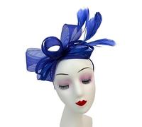 A2ZUKFASHION Women Feather Looped Fascinator Headband Clip Alice Band Woven Wedding Royal Ascot Ladies Races