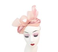 A2ZUKFASHION Women Feather Looped Fascinator Headband Clip Alice Band Woven Wedding Royal Ascot Ladies Races