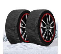 A2ZWORLD Approved Snow Socks, Super Model, 50% Resistance +50% Duration, for Electric Cars SUV 4 x 4 Camper Caravan Commercial Vehicles (XXL)