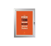 A3 (2xA4) External Lockable Notice Board (not pinnable) with Waterproof Seal for Outdoor or Indoor Use