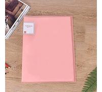 A3 30 Pags Diamond Painting Storage Book, Painting Storage Book 30 Clear Pockets Sleeves Protectors Art Portfolio Book, Display Book, Clear View A3 Document Folder for Painting Presentation (Pink)