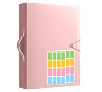 A3 40 Pocket Display Book Folder Presentation FolderPortfolio (80 Views) Certificate FolderProject Book Folderwith Plastic Sleeves Plastic Wallets for Document Painting Artwork Portfolio - Pink