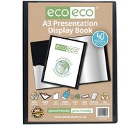 A3 50% Recycled 40 Pocket Presentation Display Book (1)