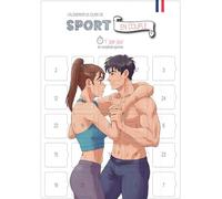 A3 A3 Sports Advent / Post Calendar 25 Fitness Exercises for Two | Wall Poster with Cardboard Easel | Christmas & Valentine's Day Gift
