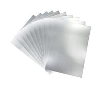 A3/A4/A5 Black/White/Coloured/Pastel/Neon/Fluorescent Card for Printers, Perfect for Kids Art & Craft Card Making Activities, DIY Crafts, Scrapbooking (A4 Metallic Silver 210gsm 25 Sheets)