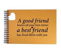A3/A4/A5 Good Stories Best Friends, Scrapbook, Card Pages, Photo Album, Memory Keepsake, Landscape (A4 (White Pages))