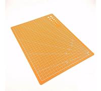 A3 A4 A5 PVC Cutting Mat Workbench Patchwork Cut Pad Sewing Manual DIY Knife Engraving Leather Board Side Underlay(A5 Orange)