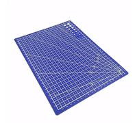 A3 A4 A5 PVC Cutting Mat Workbench Patchwork Cut Pad Sewing Manual DIY Knife Engraving Leather Board Side Underlay for Sewing Crafts Office Project(A5 Blue)