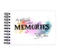 A3/A4/A5 Splash Best Memories, Scrapbook, Card Pages, Photo Album, Memory Keepsake, Landscape (A3 (Black Pages))