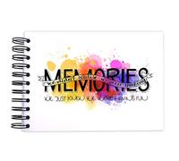 A3/A4/A5 Splash Making Memories, Scrapbook, Card Pages, Photo Album, Memory Keepsake, Landscape (A3 (White Pages))