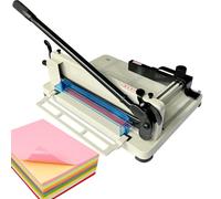 A3/a4 Paper Cutter Heavy Duty with Blade Lock & Automatic Clamp, Heavy Duty Guillotine Paper Cutter, Cuts 400 Sheets A4 Paper, for Cutting Paper, Leather, Pvc white A4