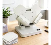 A3-A5 Automatic Paper Jogger, 2500rpm/min Electric Paper Sorting Machine, Blowing Vibration Adjustment, Eliminate Static Electricity/Drying, Adjustable Angle 10°-50°, for Documents and Vouchers
