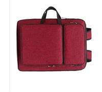 A3 Art Portfolio Case Folder Waterproof Canvas Artwork Storage Portable Drawing Board Backpack Artist Portfolio Carrying Tote Bag Large Drawing Painting Pads Case Artist Organizer for Women Men,Red