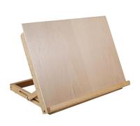 A3 Artist Drawing Board Smooth Solid Beech Wood Desktop Painting Easel 16.93x12.6x2.36 inches Adjustable Angle Folding Art Easel Table Top Sketching Board for Artists Beginners Student(Wood Color)