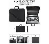 A3 Artist Portfolio For Art & Drawing Storage (48 X 37 X 3.5Cm) By Ark