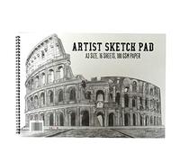 A3 Artists Sketch Book, Colosseum Cover, 16 Sheets, 180gsm White Cartridge