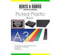 A3 Correx Black x 5 Sheets