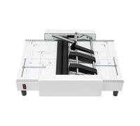 A3 Booklet Folding Binding Machine, 60W Booklet Maker Stapling Machine, Multifunctional Paper Stapling Making Manual Tool, Equipment for Printing Factories and Schools(White)