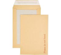 A3³® C4 Manilla Board-Back Envelopes - 324 × 229 mm, Peel & Seal, “Please Do Not Bend” Print - Pack of 50 Durable Mailers for Documents & Photos