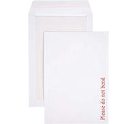 A3³® C4 White Board-Back Peel & Seal Envelopes - 324 × 229 mm, “Please Do Not Bend” Print, Durable & Rigid Mailers for Documents & Photos (Pack of 25)