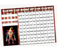 A3 can you guess the name of the Clown Halloween Fundraising Scratchcard Match and Win card