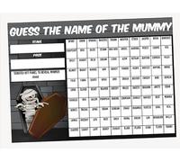 A3 can you guess the Name of The Mummy Fundraising Scratchcard Match and Win card