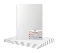 A3 Canvas Panel Stretched Blank Canvas Board Primed Artist Boards 100% Cotton for Oil Paint Acrylic Painting Mixed Media Acid Free White Canvases Art Painting Panel (A3 Size - 297 x 420mm - 5 Boards)