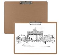 A3 Clipboard - 2 PCS Hardboard Clipboard Folder with Low Profile Clip,13 x 17 in Art Clipboards for Drawing, Sketching, Art Supplies Landscape Clip Board
