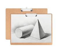 A3 Clipboard 2PCS, Super Toughness Extra Large Clipboards, Horizontal MDF Wood Lap Boards with Low Profile Clip for School, Office