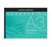 A3 DALER ROWNEY BRISTOL BOARD SMOOTH WHITE CARD AIRBRUSH INK ARTIST PAD 250GSM