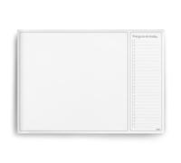 A3 Desk Pad with to Do List - 50 Sheets - 100gsm Premium Paper, glued and Mounted on Strong Cardboard Back (Charcoal)
